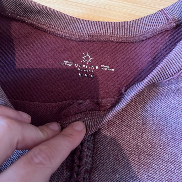 OFFLINE Seamless Macrame Longline Sports Bra — POW colour - Picture 4 of 5